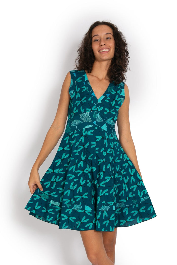Lil Dress Short - Dragonfly Blue - OM Designs - Splash Swimwear  - Dresses, June23, new arrivals, new womens, OM Designs - Splash Swimwear 