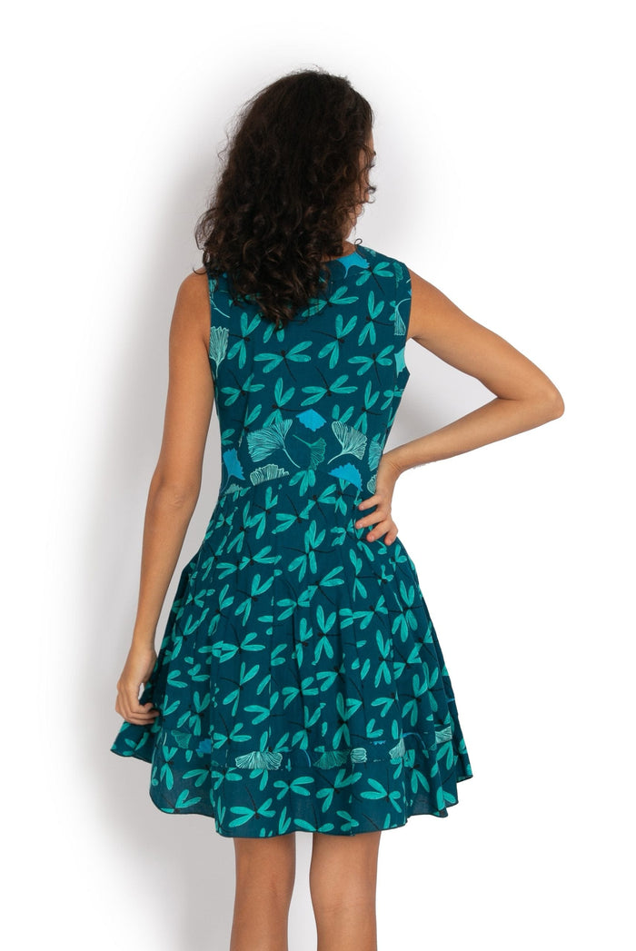 Lil Dress Short - Dragonfly Blue - OM Designs - Splash Swimwear  - Dresses, June23, new arrivals, new womens, OM Designs - Splash Swimwear 