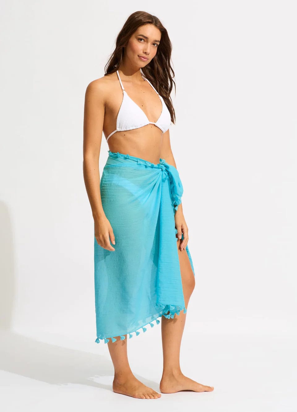 Cotton Gauze Sarong - Seafolly - Splash Swimwear  - June22, new accessories, Sarongs, Seafolly, women clothing - Splash Swimwear 