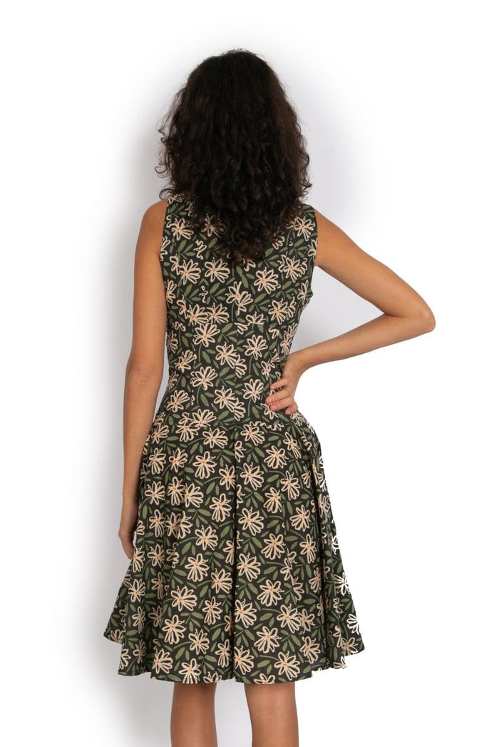 Rajnandani Dress - Daisy Green - OM Designs - Splash Swimwear  - Dresses, June23, OM Designs - Splash Swimwear 