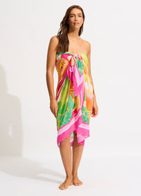 Wonderland Sarong - Fuchsia Rose - Seafolly - Splash Swimwear  - accessories, Jan24, new accessories, sarong, Sarongs, seafolly - Splash Swimwear 