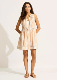 Beach Edit Ladder Dress - Ecru