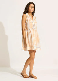 Beach Edit Ladder Dress - Ecru