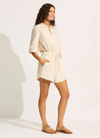 Sunside Playsuit - Ecru