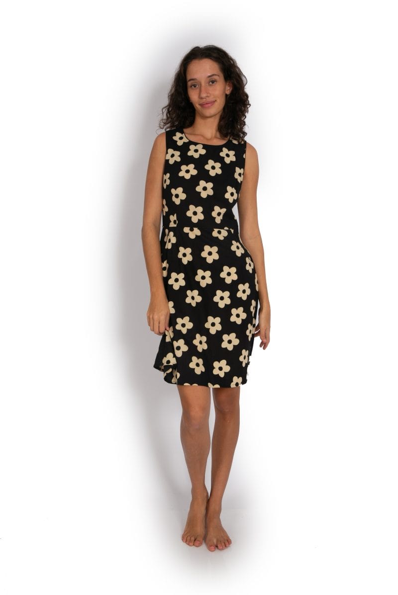 Lisa Dress - Floral Black - OM Designs - Splash Swimwear  - Dresses, June23, OM Designs - Splash Swimwear 