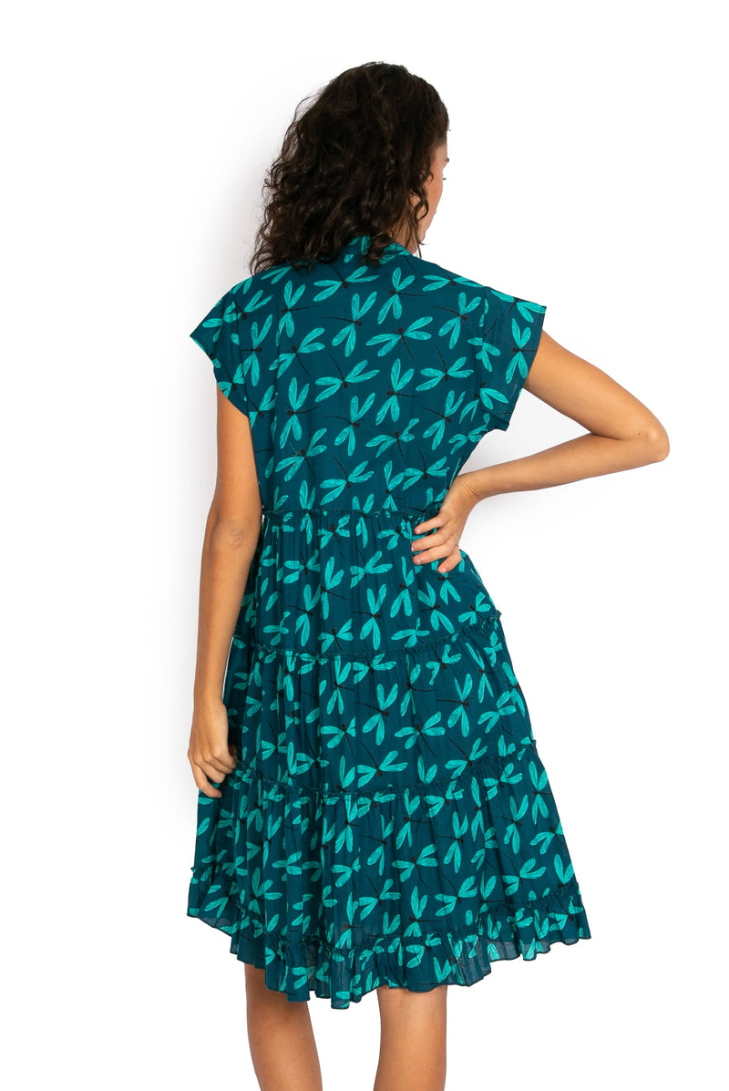 Amore Dress - Dragonfly Blue* - OM Designs - Splash Swimwear  - Dresses, May23, OM Designs, Womens, womens clothing - Splash Swimwear 