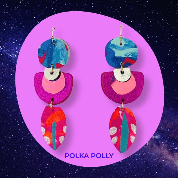 Polka Polly Kindred Spirits - Polka Polly - Splash Swimwear  - Apr24, earrings, polka polly - Splash Swimwear 