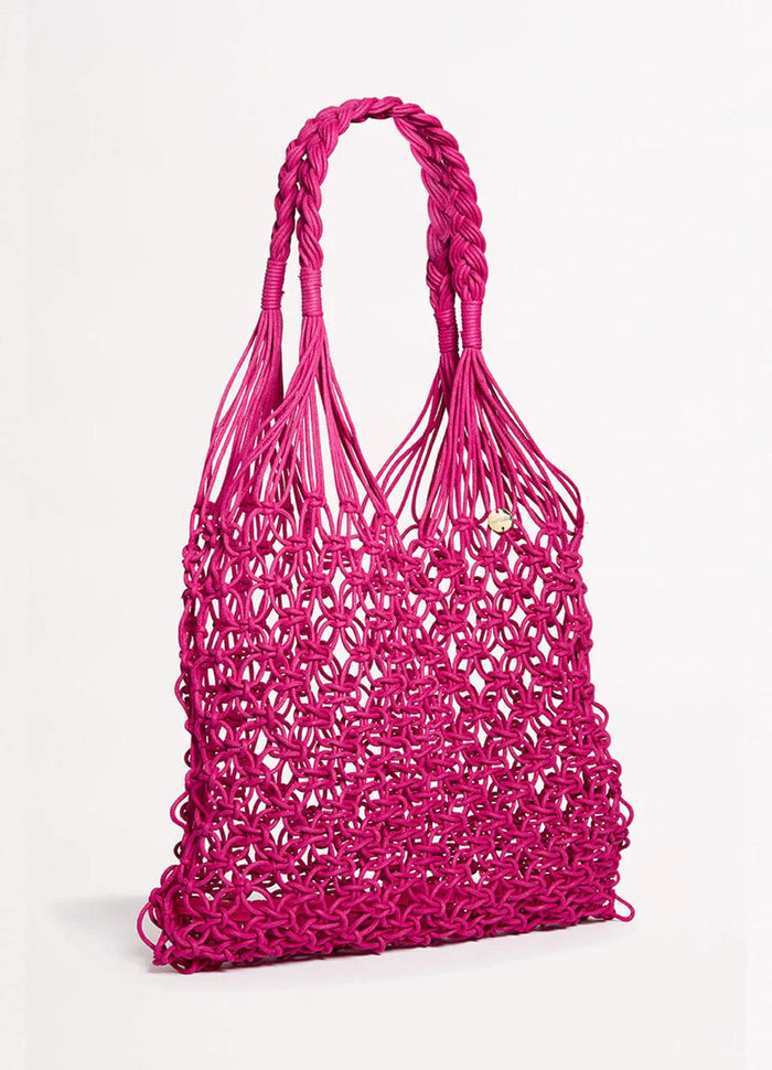 Macrame Cord Tote - Pink - Seafolly - Splash Swimwear  - accessories, bags, new accessories, new arrivals, Seafolly, Sept23 - Splash Swimwear 