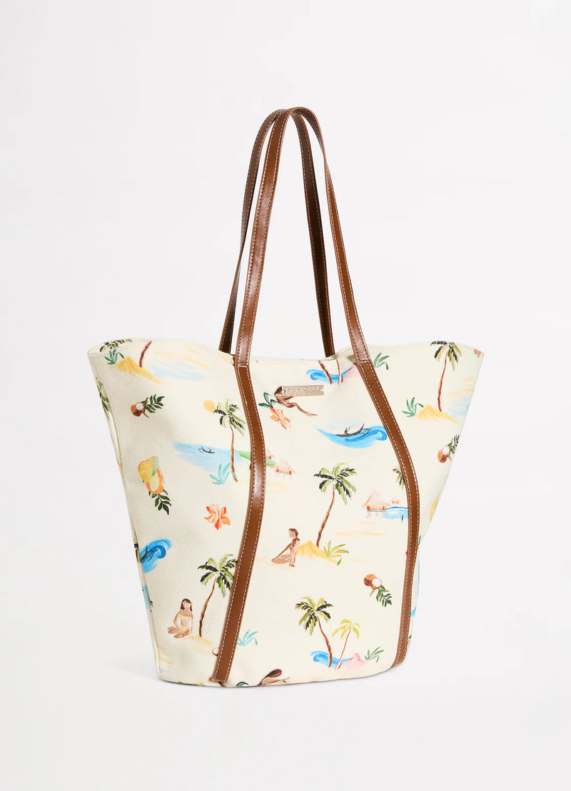 Isla Palm Tote Bag