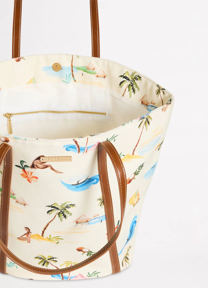 Isla Palm Tote Bag