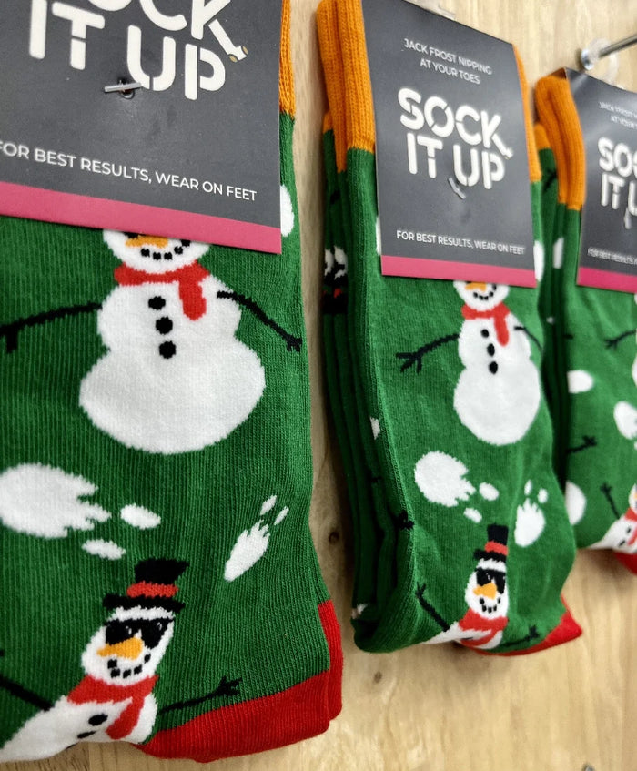 Jack Frost Nippling At Your Toes - Sock It Up - Splash Swimwear  - Christmas, Oct23, Sock It Up, socks - Splash Swimwear 