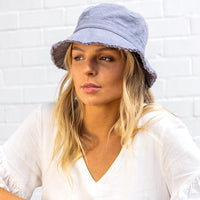 Ava Linen Bucket Hat - Rigon - Splash Swimwear  - hats, rigon, Sept22 - Splash Swimwear 