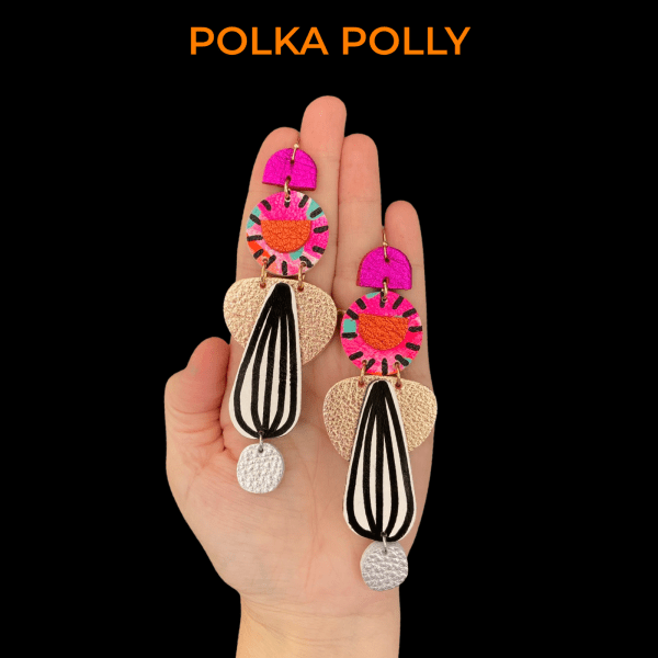 Polka Polly Aechema - Polka Polly - Splash Swimwear  - accessories, Apr24, earrings, polka polly - Splash Swimwear 