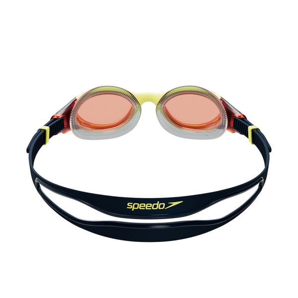 Biofuse 2.0 Goggles - True Navy/Hyper/Orange - Speedo - Splash Swimwear  - accessories, goggles, Jul23, speedo, speedo accessories - Splash Swimwear 