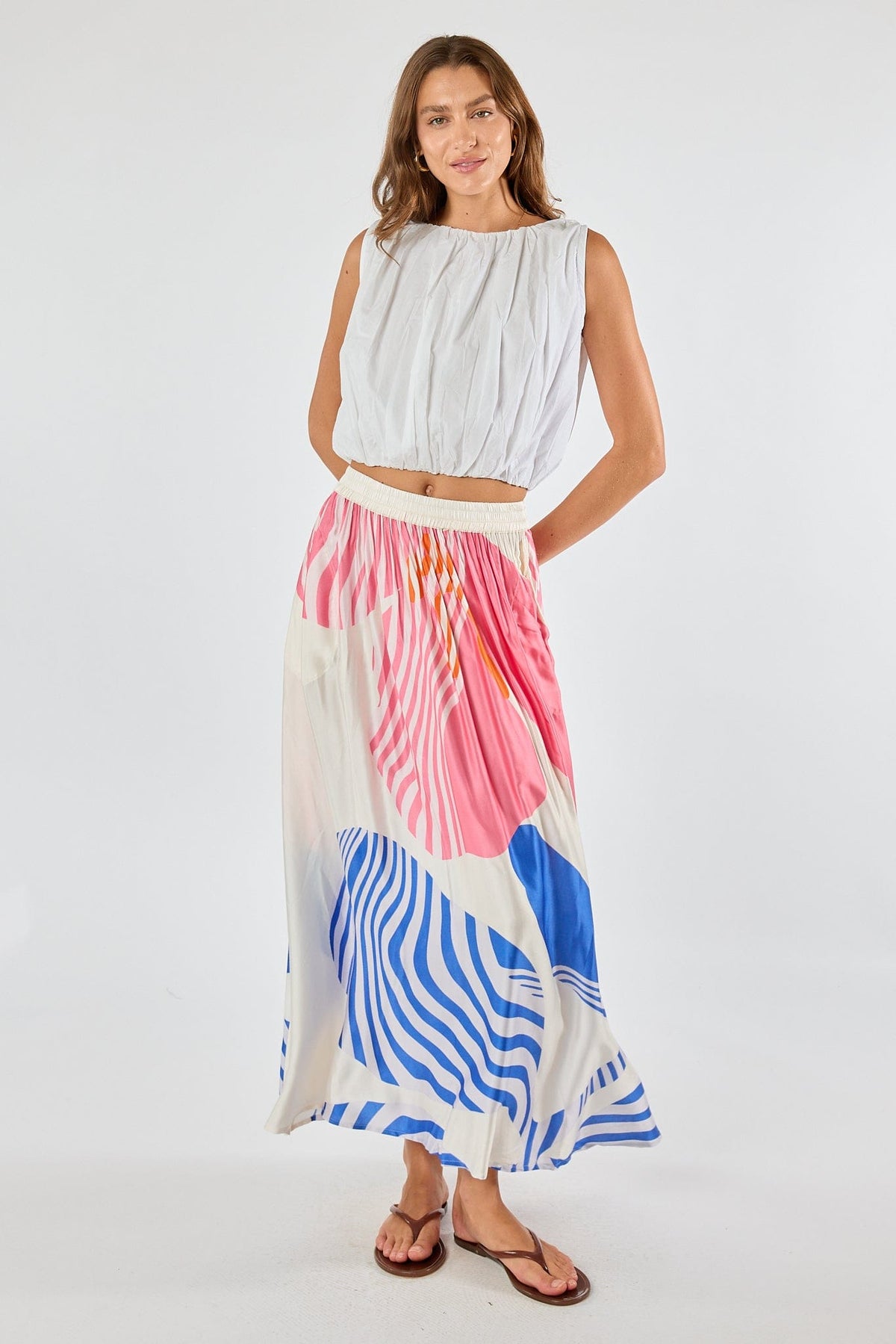Itami Papillon Skirt - White