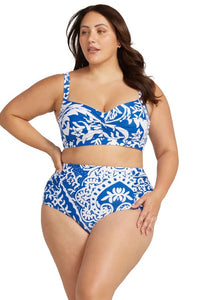 Sistine Botticelli High Waisted Pant - Blue - Artesands - Splash Swimwear  - artesands, Bikini Bottom, June23, new arrivals, new swim, plus size, women swimwear - Splash Swimwear 