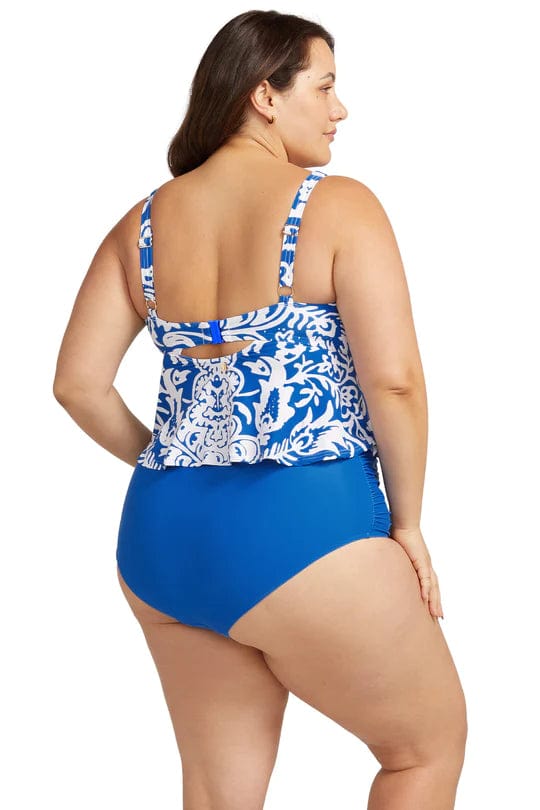 Sistine Chagall Midriff Bikini - Blue - Artesands - Splash Swimwear  - artesands, Bikini Tops, June23, new arrivals, new swim, plus size, women swimwear - Splash Swimwear 
