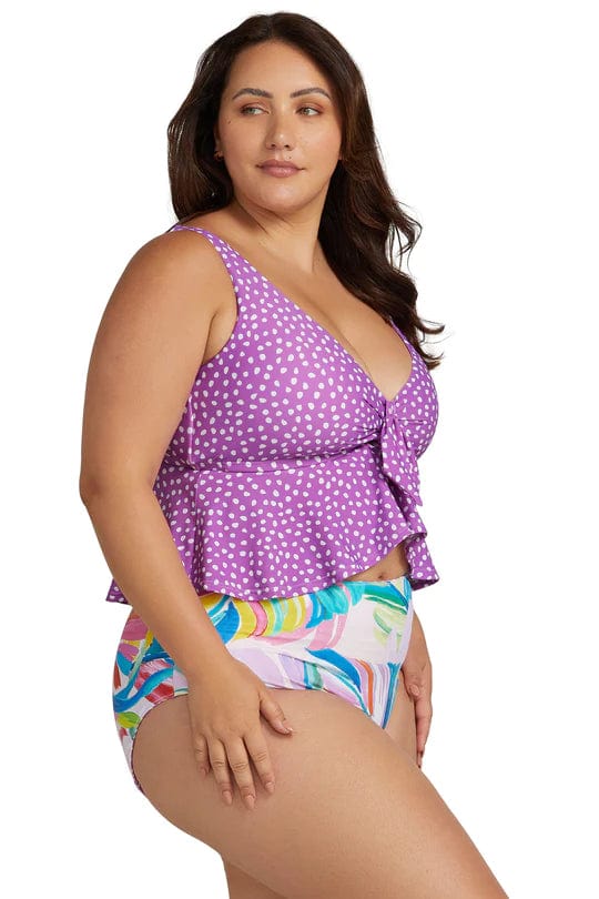 A'pois Chagall Bikini Top - Purple* - Artesands - Splash Swimwear  - artesands, Bikini Tops, June23, new arrivals, new swim, plus size, women swimwear - Splash Swimwear 
