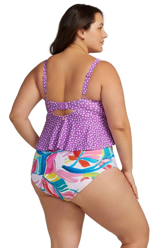 A'pois Chagall Bikini Top - Purple* - Artesands - Splash Swimwear  - artesands, Bikini Tops, June23, new arrivals, new swim, plus size, womens swim, womens swimwear - Splash Swimwear 