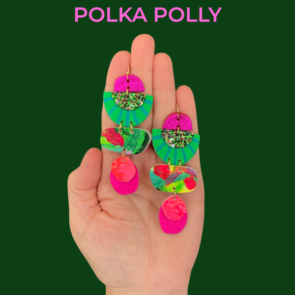Polka Polly Flowering Lily - Polka Polly - Splash Swimwear  - Apr24, earrings, polka polly - Splash Swimwear 