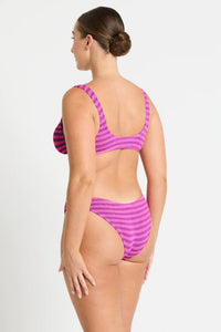 Scout Crop - Cerise Stripe - Bond Eye - Splash Swimwear  - Bikini Top, bound, new arrivals, new swim, Nov 23, women swimwear - Splash Swimwear 