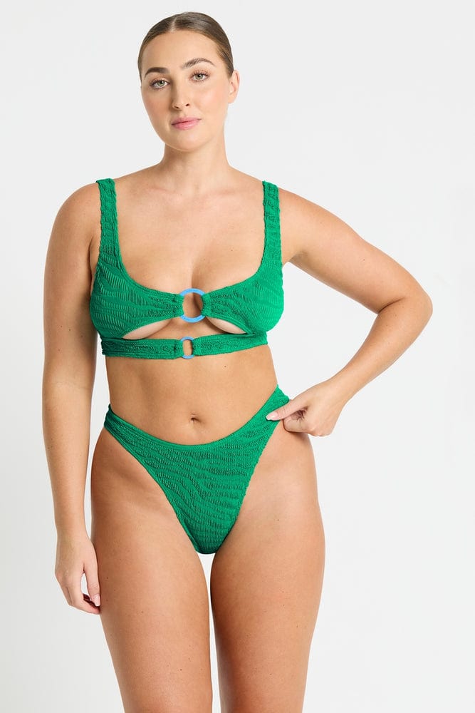 Christy Brief - Emerald Tiger - Bond Eye - Splash Swimwear  - bikini bottoms, bound, Nov 23, Womens, womens swim - Splash Swimwear 