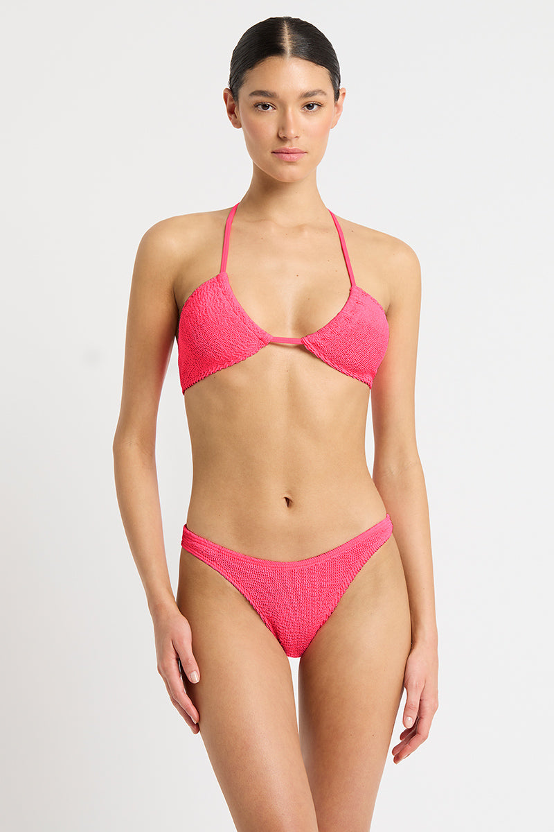 Jean Triangle - Neon Azalea - Bond Eye - Splash Swimwear  - Bikini Tops, bound, Jan24, Womens, womens swim - Splash Swimwear 