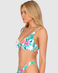 Bermuda Longline Tie Bra - White - Baku - Splash Swimwear  - Baku, Bikini Tops, June23, Womens, womens swim - Splash Swimwear 