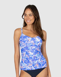 Key West D.E Singlet - Baku - Splash Swimwear  - Baku, Mar24, tankini tops, Women Singlets, Womens, womens singlets, womens swim - Splash Swimwear 