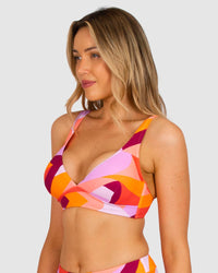 Utopia D-DD Longline - Sunset - Baku - Splash Swimwear  - baku plus sized, Bikini Tops, d-g, Nov 23, plus size, Womens - Splash Swimwear 