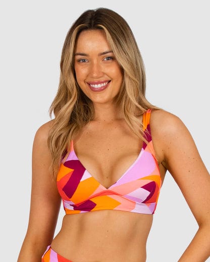 Utopia D-DD Longline - Sunset - Baku - Splash Swimwear  - baku plus sized, Bikini Tops, d-g, Nov 23, plus size, Womens - Splash Swimwear 