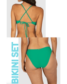 Baku Baku Positano A-C Cup Bralette & Regular Bikini Bottom Baku Positano A-C Cup Bralette & Regular Bikini Bottom Splash Swimwear Bikini Set 10 / Emerald