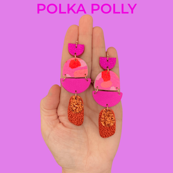 Polka Polly Life is Peachy - Polka Polly - Splash Swimwear  - Apr24, earrings, polka polly - Splash Swimwear 