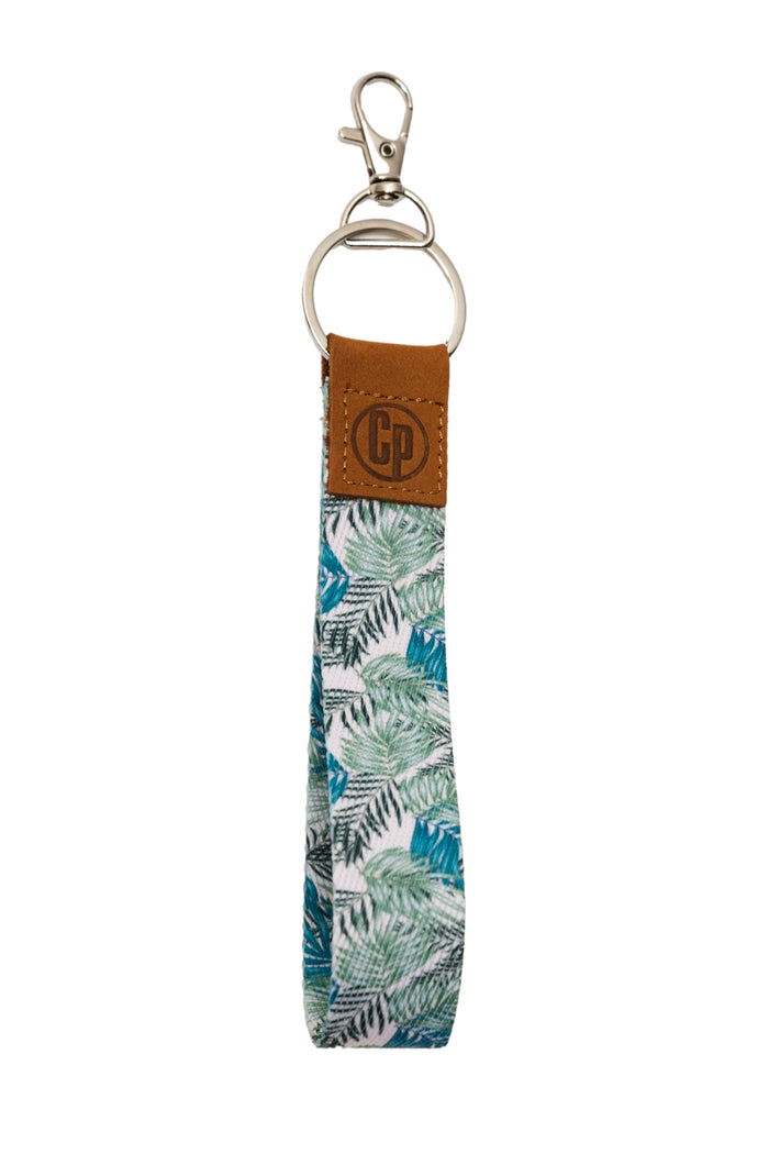 Womens Canvas Key Tag - Palm Leaves - Collectapic - Splash Swimwear  - Collectapic, Mar24, Womens Key Tag - Splash Swimwear 
