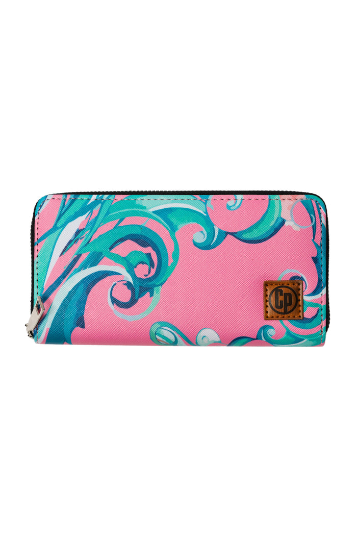 Womens Wallet w/ Key Tag - Waves - Collectapic - Splash Swimwear  - Collectapic, Mar24, womens wallet - Splash Swimwear 