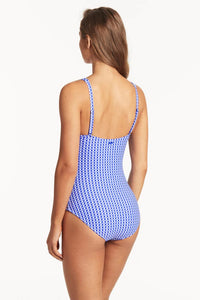 Checkmate Cross Front Multifit One Piece - Cobalt - Sea Level - Splash Swimwear  - May23, new arrivals, new swim, onepiece, Sea Level, women swimwear - Splash Swimwear 