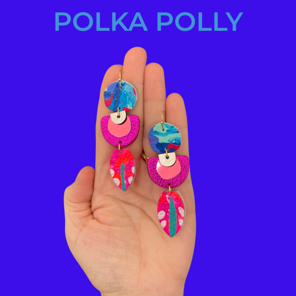 Polka Polly Kindred Spirits - Polka Polly - Splash Swimwear  - Apr24, earrings, polka polly - Splash Swimwear 