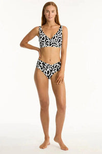 Deco Cross Front Multifit Bikini Set - Black - Sea Level Set - Splash Swimwear  - Bikini Set, June23, Womens, womens swim - Splash Swimwear 