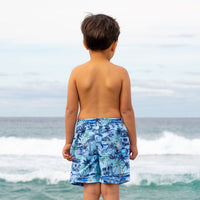 Boys Vintage Surf Boardie - Vintage Blue - Salty Ink - Splash Swimwear  - boys 0-7, boys 8-14, Jul23, new arrivals, new boys, new swim, salty ink - Splash Swimwear 