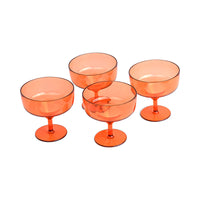 The Rue Margarita Glass - Set Of 4 - Orange