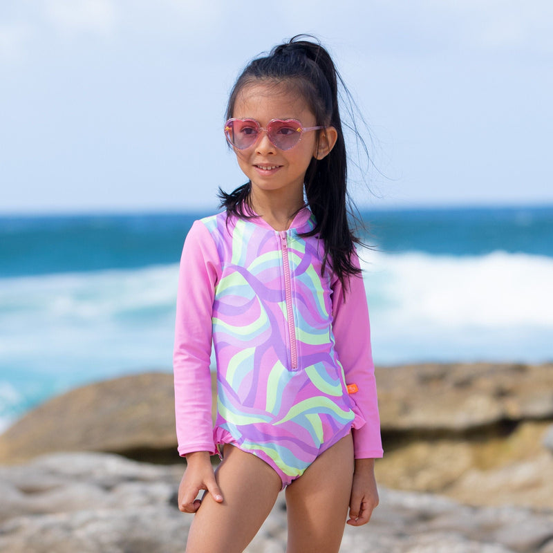 Girls Miss Sea Princess Sunsuit - Wave - Salty Ink - Splash Swimwear  - girls, girls 00-7, Girls swimwear, Jul23, kids, salty ink - Splash Swimwear 