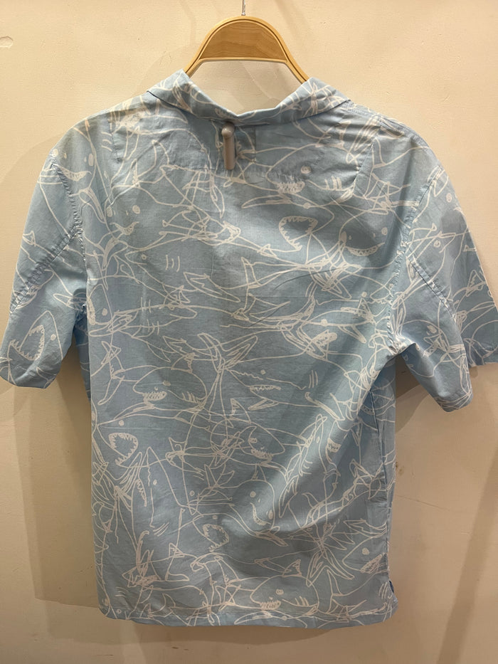 Shark Lines Pearl Shirt - Sky Blue - Green Rock - Splash Swimwear  - Dec23, green rock, mens shirts - Splash Swimwear 