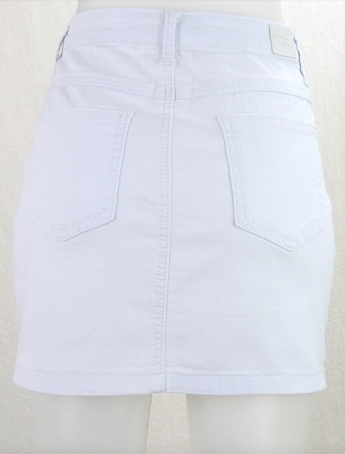 Mini Skirt - White - Country Denim - Splash Swimwear  - country clothing, Feb24, skirts, Womens, womens clothing - Splash Swimwear 