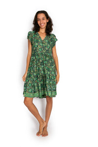 Sasha Dress - Green Meadow* - OM Designs - Splash Swimwear  - Dresses, May23, OM Designs, Womens, womens clothing - Splash Swimwear 