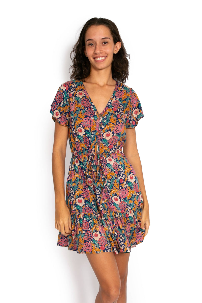 New Laure Dress - Blooming Flowers* - OM Designs - Splash Swimwear  - dresses, May23, OM Designs, Womens, womens clothing - Splash Swimwear 