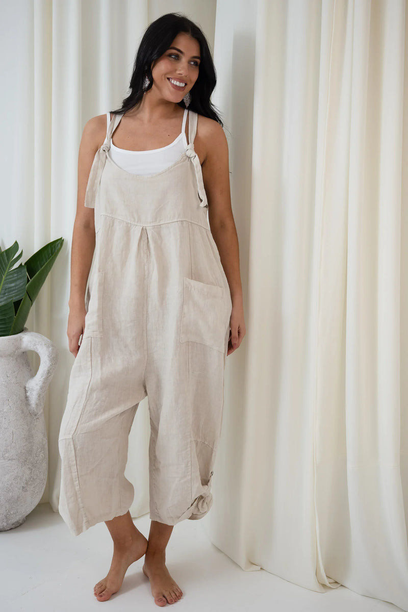 Jovie Baggy Linen Jumpsuit