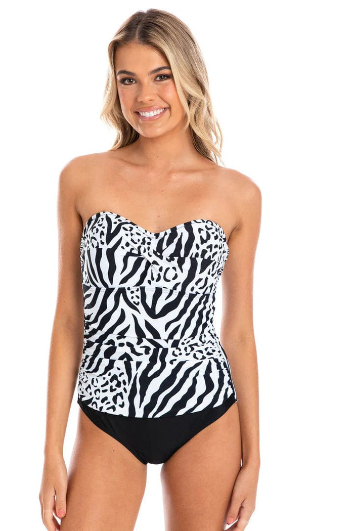 Mara Bandeau One Piece Swimsuit - TOGS - Splash Swimwear  - Oct23, One Pieces, onepiece, togs, Womens - Splash Swimwear 
