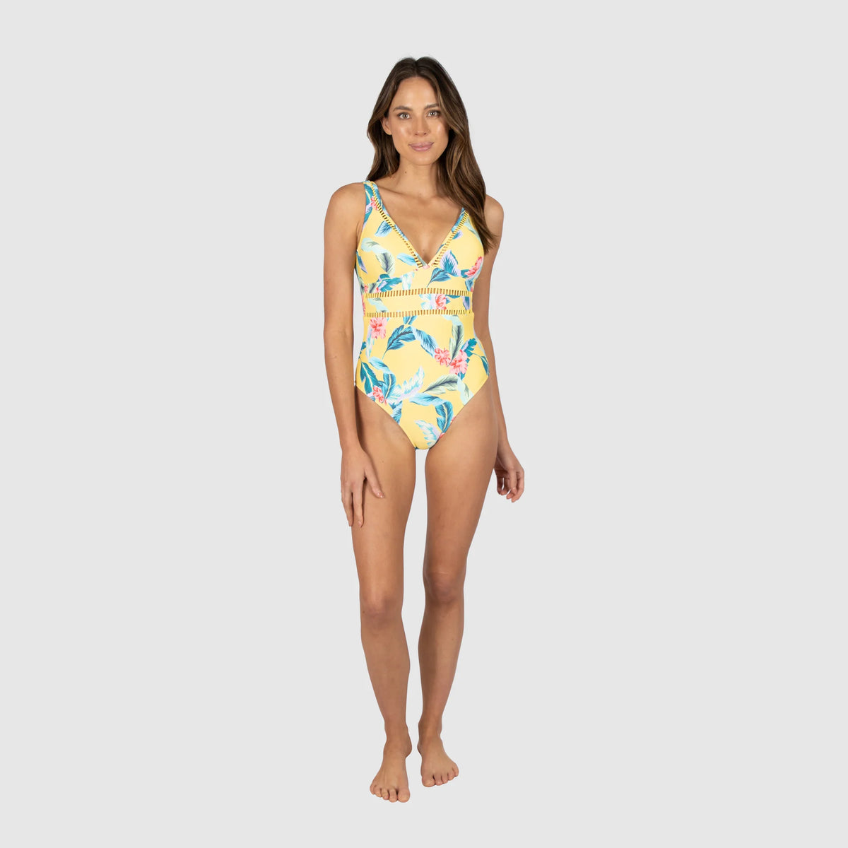 Jamaica Long Line One Piece - Baku - Splash Swimwear  - Baku, Feb24, One Pieces, Womens, womens swim - Splash Swimwear 