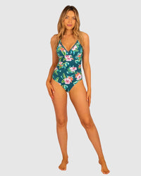 Guam E-F One Piece - Jungle - Baku - Splash Swimwear  - baku plus sized, d-g, Dec 23, One Pieces, plus size, Womens, womens swim - Splash Swimwear 