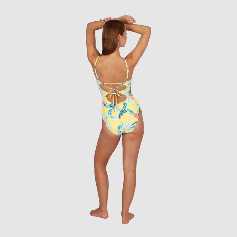 Jamaica V Neck One Piece - Butter - Baku - Splash Swimwear  - Baku, Feb24, One Pieces, Womens, womens swim - Splash Swimwear 